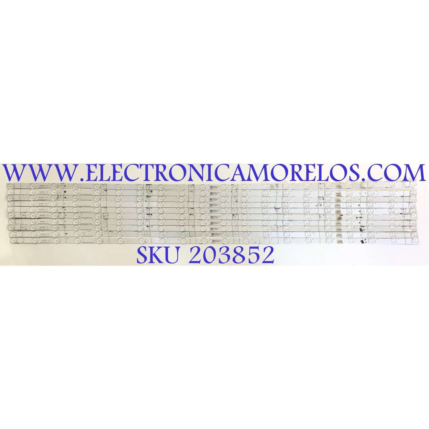 KIT DE LED'S PARA TV HISENSE ( 10 PZ ) / NUMERO DE PARTE CRH-BX55V63030T102091T / HD550V6U52 / 2019012901 / SVH550F21 / PANEL HD550V6U52\S0\FJ\GM\ROH / MODELO 55H9F